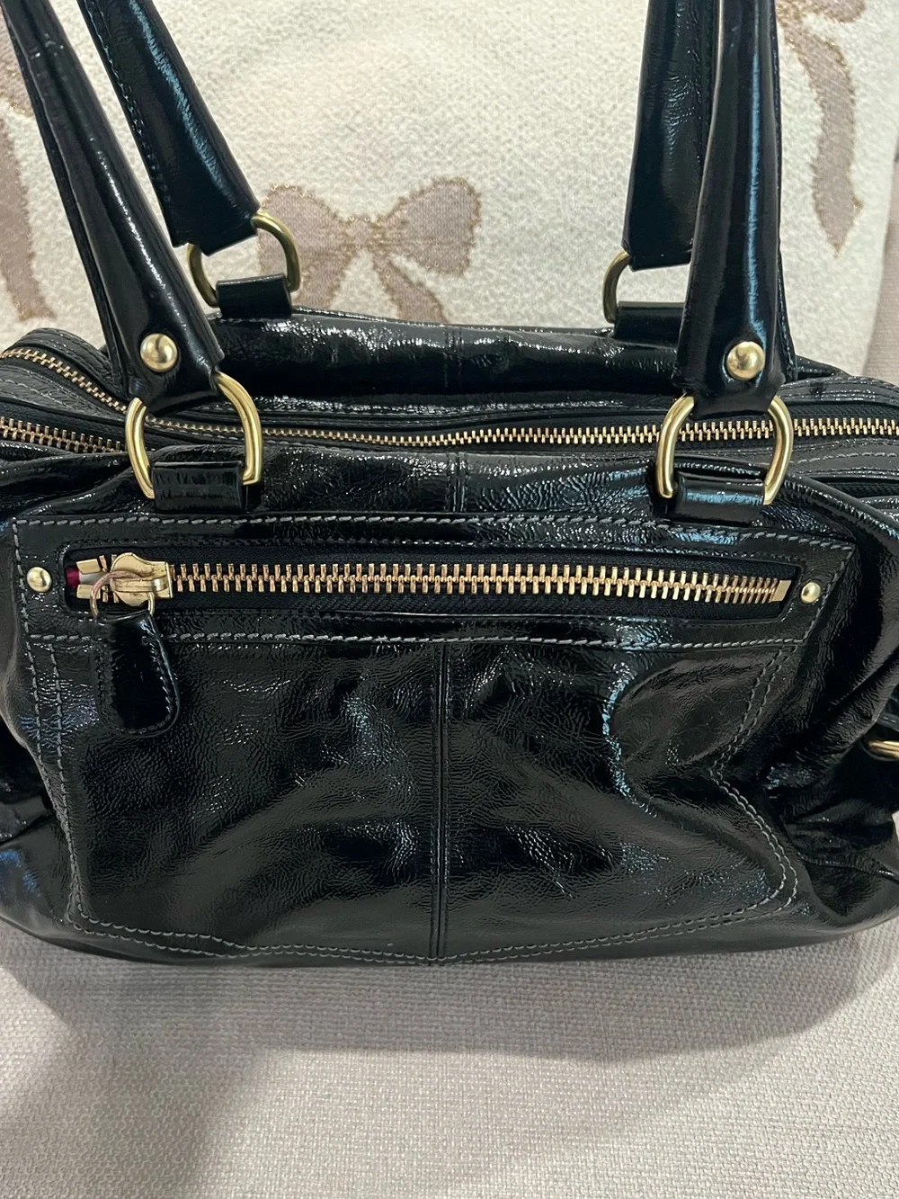 Vintage Coach Archive Limited Edition Patent Peyton Satchel